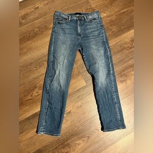 Uniqlo High Rise Straight Denim Jeans Size 30